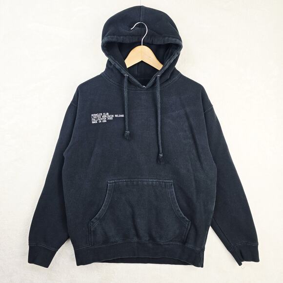 Miracles Club Virgil Was Here Hoodie Mens Medium Black Streetwear Hip Hop - Picture 2 of 10